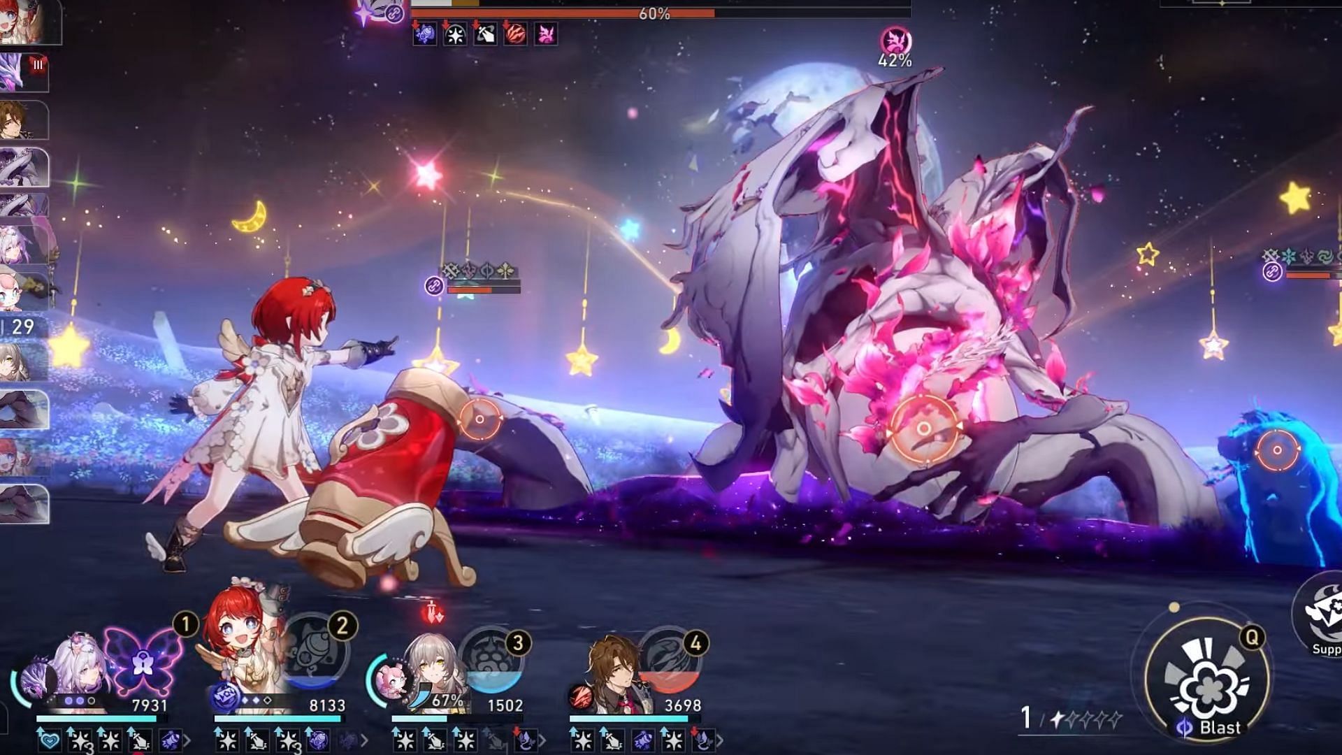 Pollux in Honkai Star Rail 3.2 Memory of Chaos Floor 12 Node 1 (Image via HoYoverse)